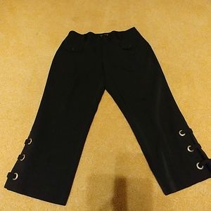 Mandees Black capris pants.